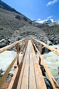 Swiss Alps Glacier Nature Trail Bridge