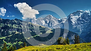 Swiss Alps landscape