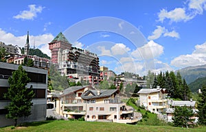 Swiss Alps: The legendary Badrutt palace hotel in St. Moritz