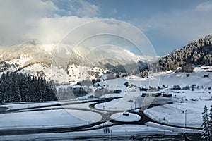 Swiss Alps near Davos, Switzerland