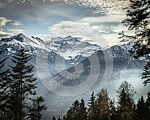 Horizons in the Swiss Alps photo