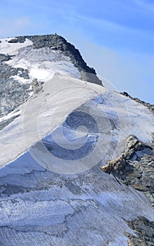 Swiss alps: The Peak of Piz Corvatsch near St. Moritz and Silvaplana