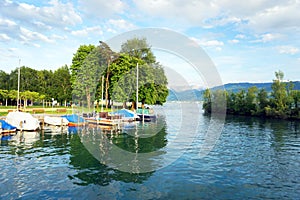 Swiss alps in Rapperswil