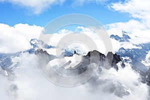 Swiss alps view from mountain Pilatus, Switzerland