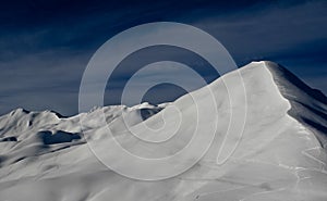 Swiss alps in winter