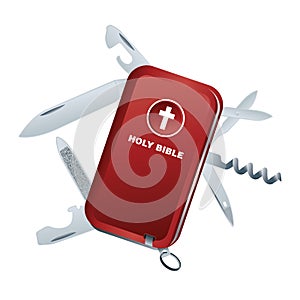 Swiss Army Knife Bible Illustration