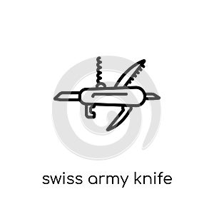 Swiss army knife icon from Army collection.