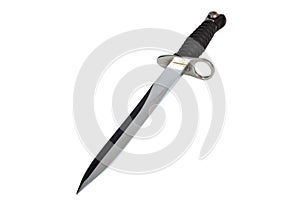 Swiss bayonet knife, cold steel arms, isolated.