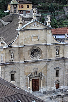 Swiss Catholic Collegiate Church in Bellinzona