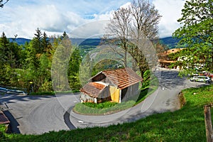 Swiss chalet at Alps