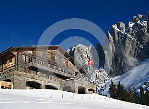 Svizzero rifugio inverno 