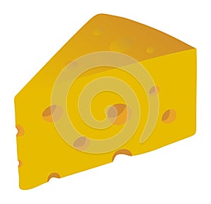 Švajčiarsky syr vektor ilustrácie 