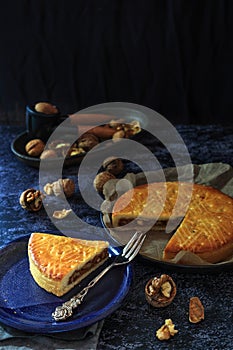 Swiss confectionery specialty from Grisons Engadine  - the Buendner Torte