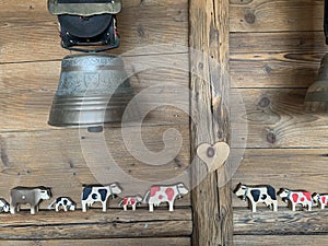 Swiss cows - wooden design