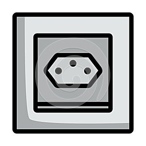 Swiss Electrical Socket Icon