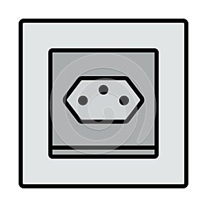 Swiss Electrical Socket Icon