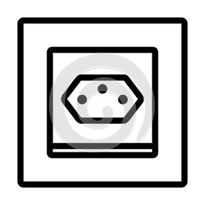 Swiss Electrical Socket Icon