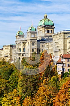 Swiss Federal Assembly and the Federal Council building,  Bern photo