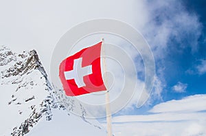 Swiss flag at the top
