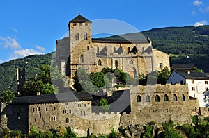 Swiss fortified church