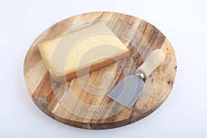 Swiss gruyere cow cheese as delicacy gourmet food