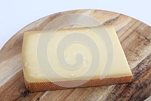 Swiss gruyere cow cheese as delicacy gourmet food