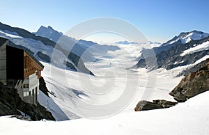 Swiss Konkordiaplatz, part of the Aletsch Glacier