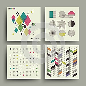 Swiss modernism style trendy music minimalistic 2d vector design for covers, placards, posters, flyers and banner photo