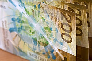 Swiss money - Francs - a business background