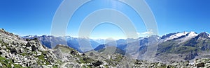 Swiss Mountain landscape panoroma