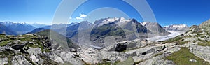 Swiss Mountain landscape panoroma