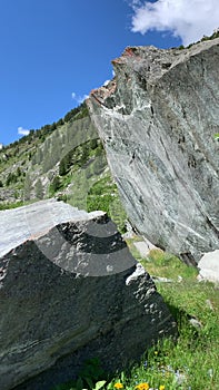 Swiss mountains in the summer