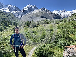 Swiss mountains in the summer - hiking