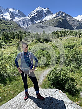 Swiss mountains in the summer - hiking