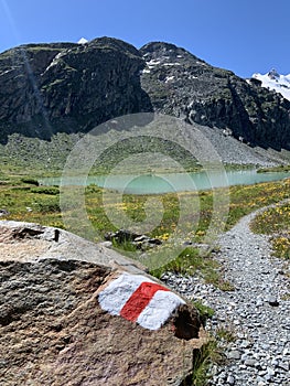 Swiss mountains in the summer - hiking trip