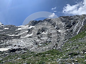 Swiss mountains in the summer - hiking trip