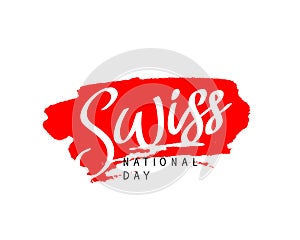 Swiss National Day. Vector