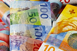 Swiss paper money , CHF