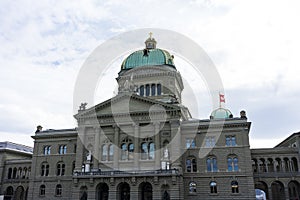 Swiss Parliament Building called Bundeshaus in Berne