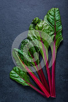 Swiss rainbow chard, vibrant vegetable