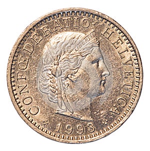 Swiss Rappen coin