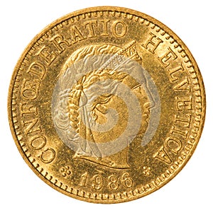 5 Swiss Rappen coin