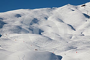 Swiss Ski-slopes of Wengen