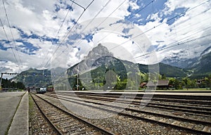 Swiss train station