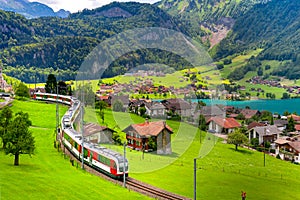 Swiss village Lungern, Switzerland