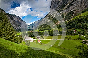 Swiss village of Stechelberg