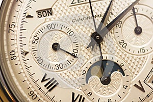 Swiss watch close up