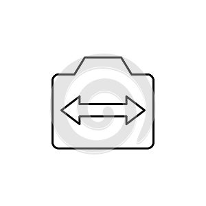 Switch camera sign icon. Element of image sign for mobile concept and web apps illustration. Thin line icon for website design and