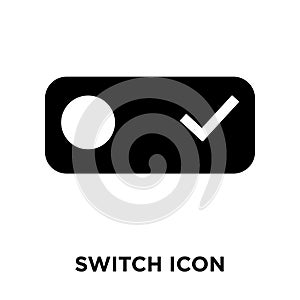 Switch icon vector isolated on white background, logo concept of