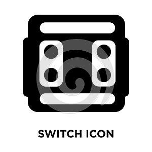 Switch icon vector isolated on white background, logo concept of